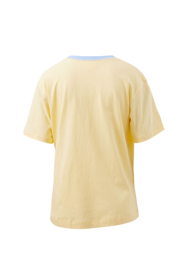 Stevie Slouchy Tee - New Butter