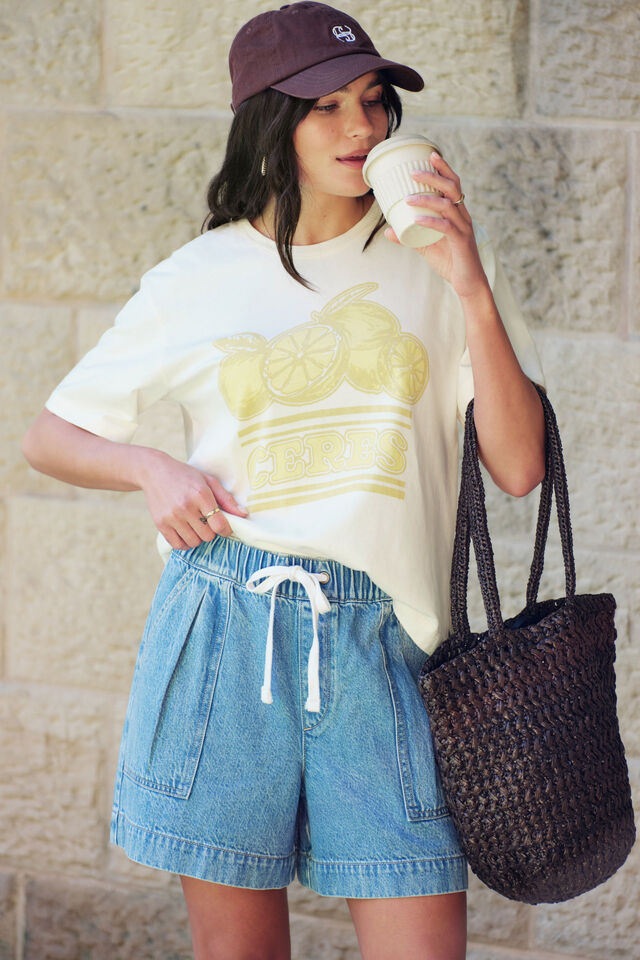 Stevie Slouchy Tee - Ceres Citrus
