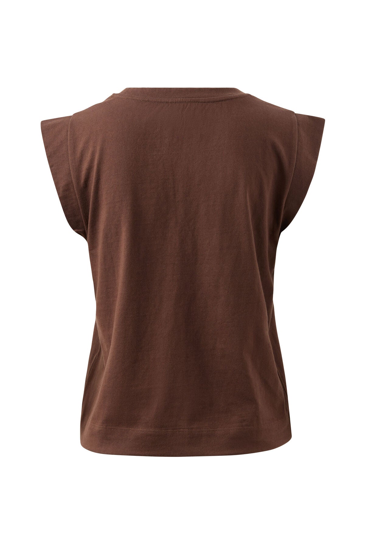 Extended Shoulder Tee - Chocolate