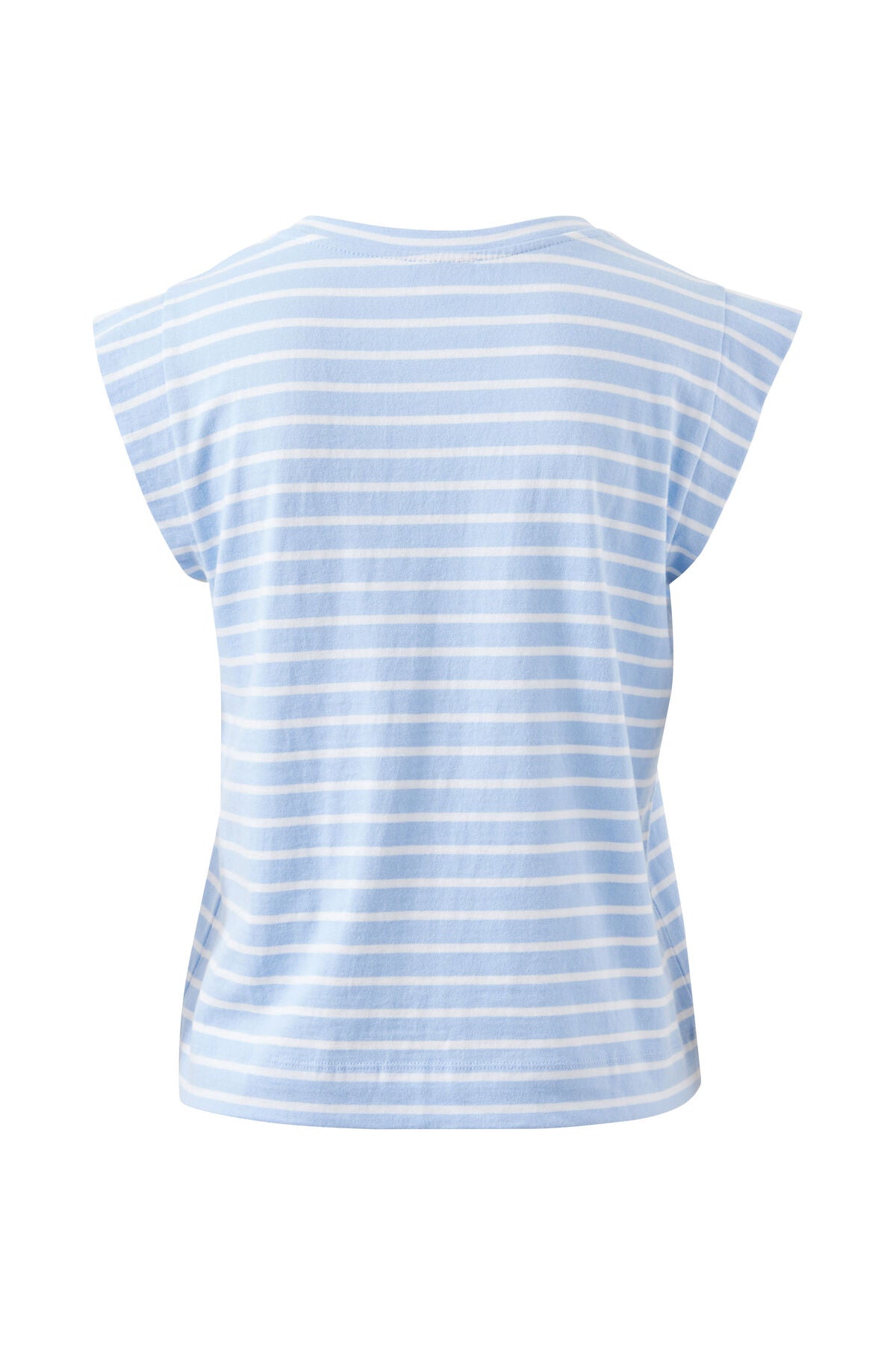 Extended Shoulder Tee - China Blue