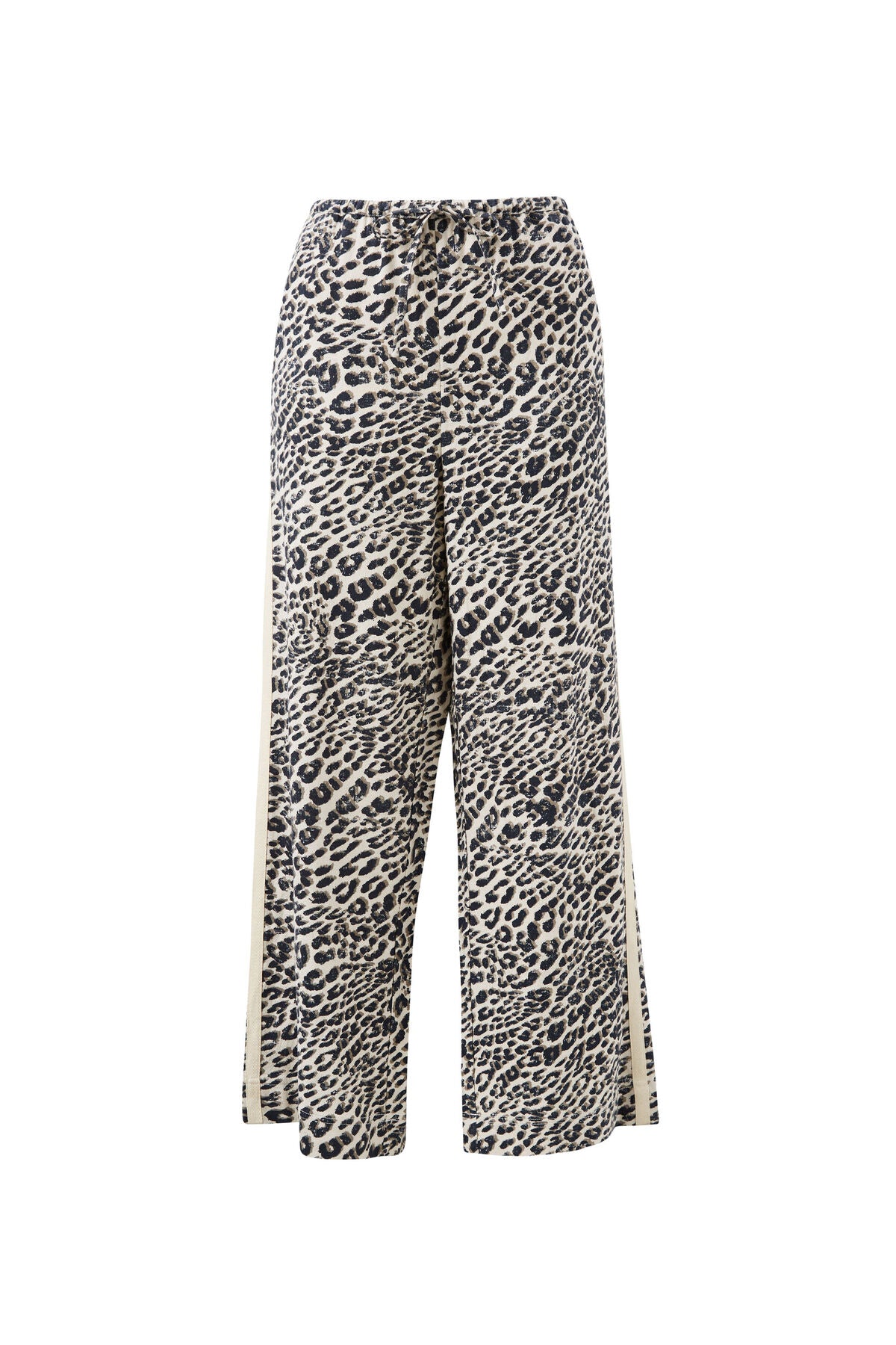 Relaxed Drawstring Pants - Leopard