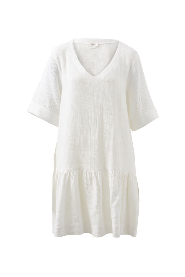 Tunic Mini Dress - White