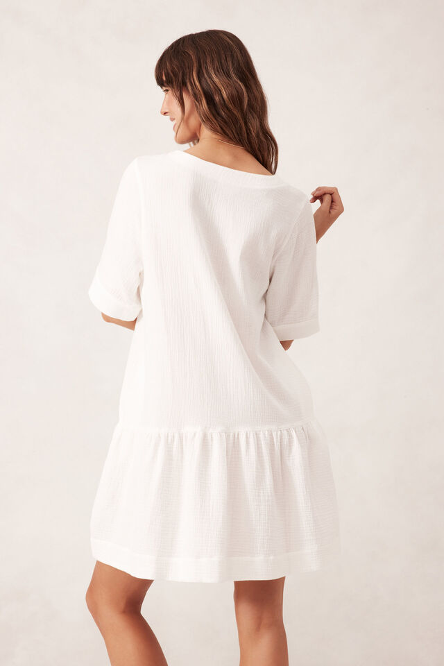 Tunic Mini Dress - White