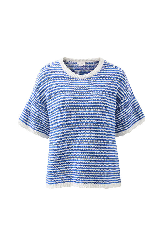 Nina Boxy knit - Summer Blue