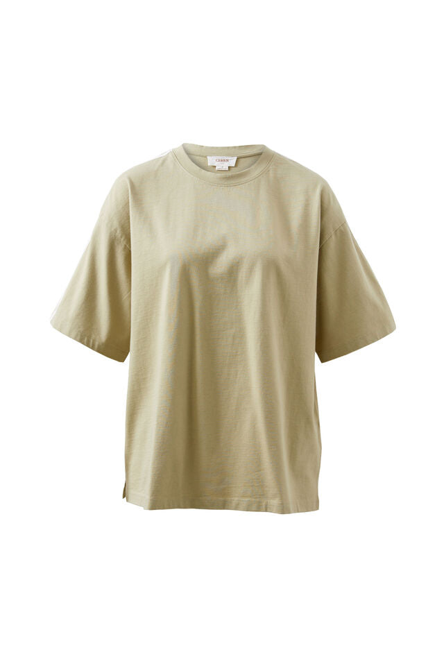 Sporty Tape Tee - Matcha