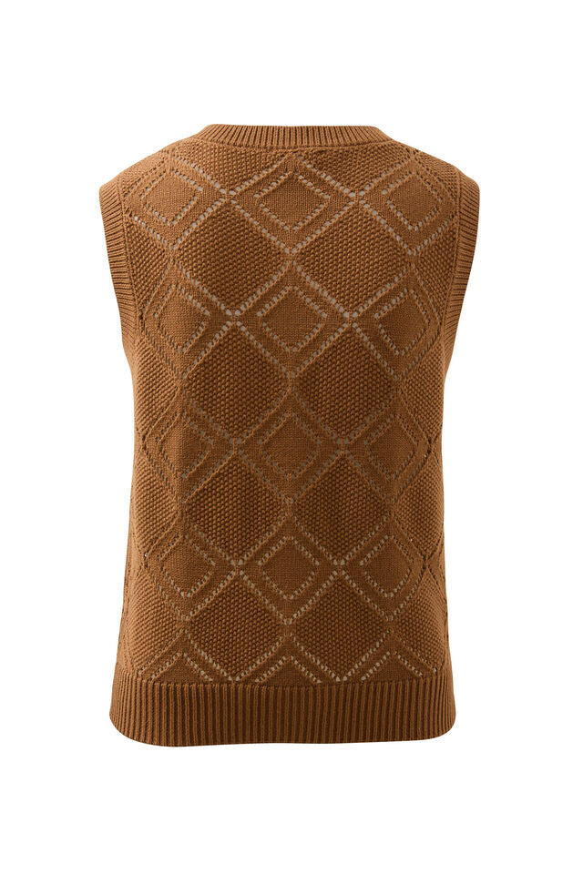 Dahlia Diamond Knit - Toffee