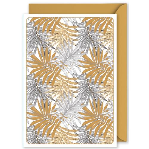 Gold and Blank Palms Greeting card
