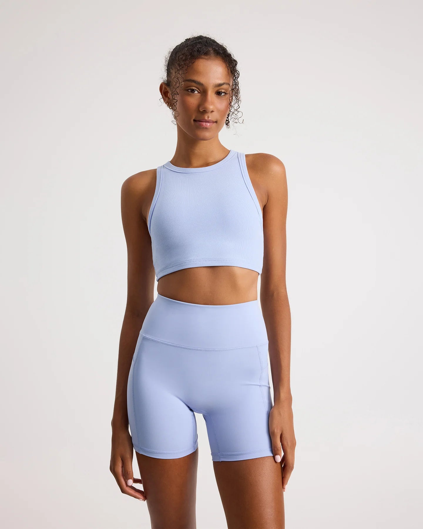 Rib Crop - Blue