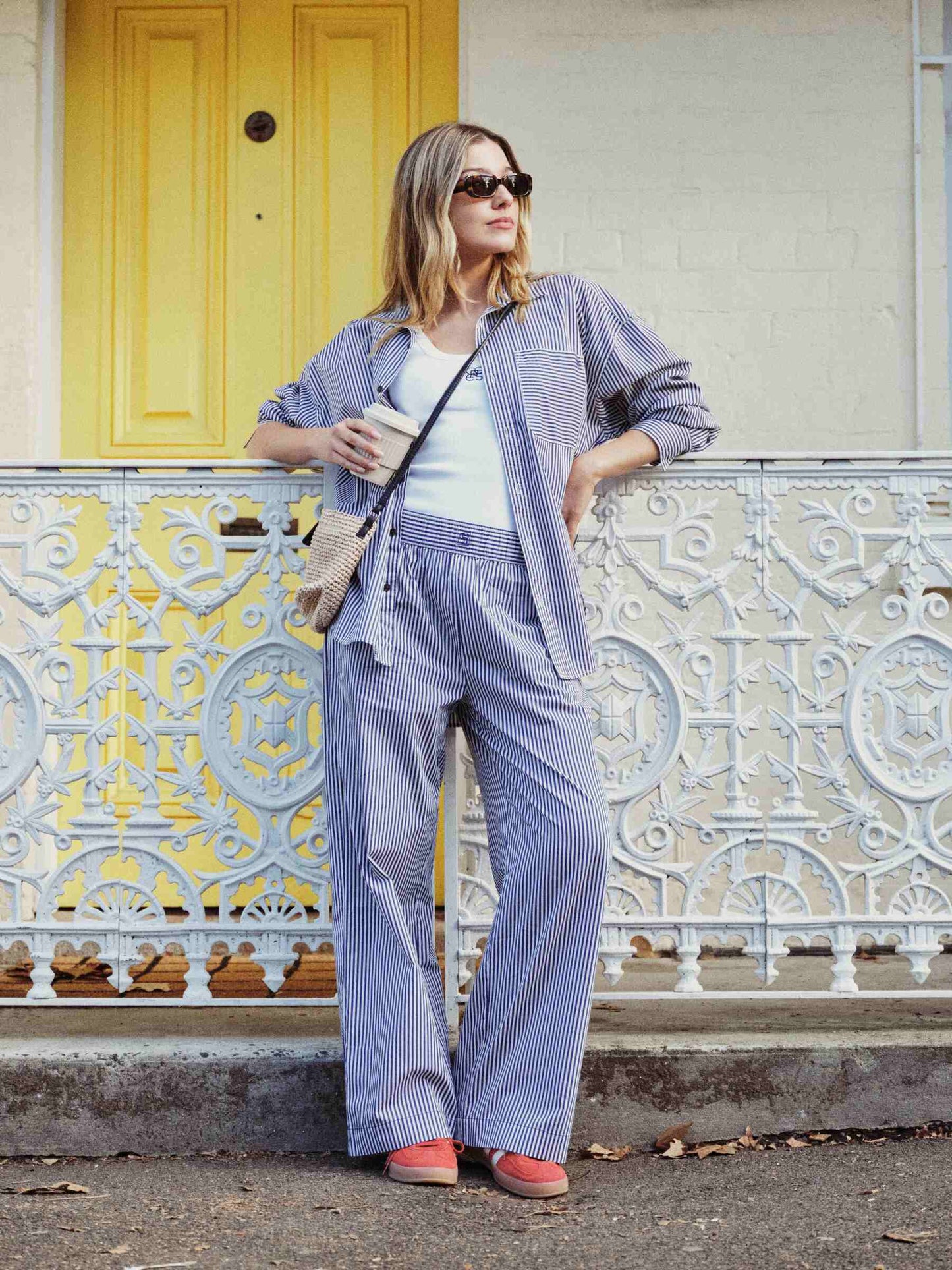The Lounge Pant - College Blue Stripe