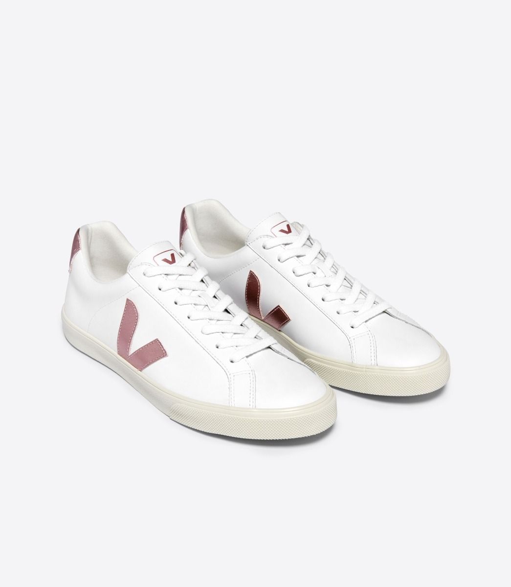 Esplar Logo Leather Extra White - Nacre