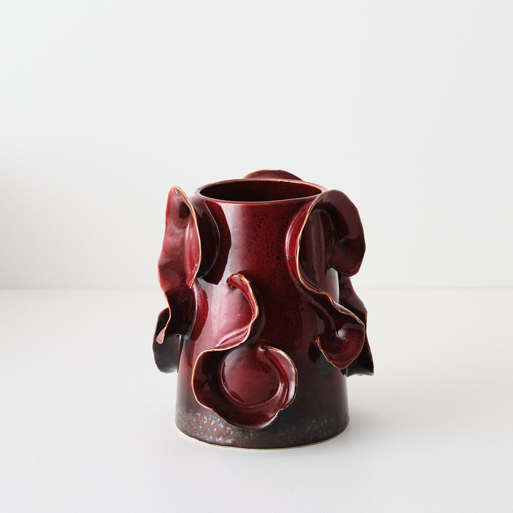Amara Vase - Bordeaux