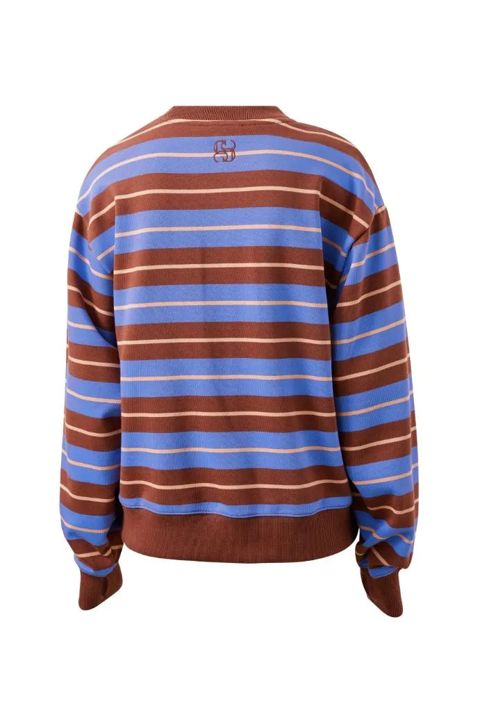 Romy Crew - Vintage Blue Pink Clay Stripe