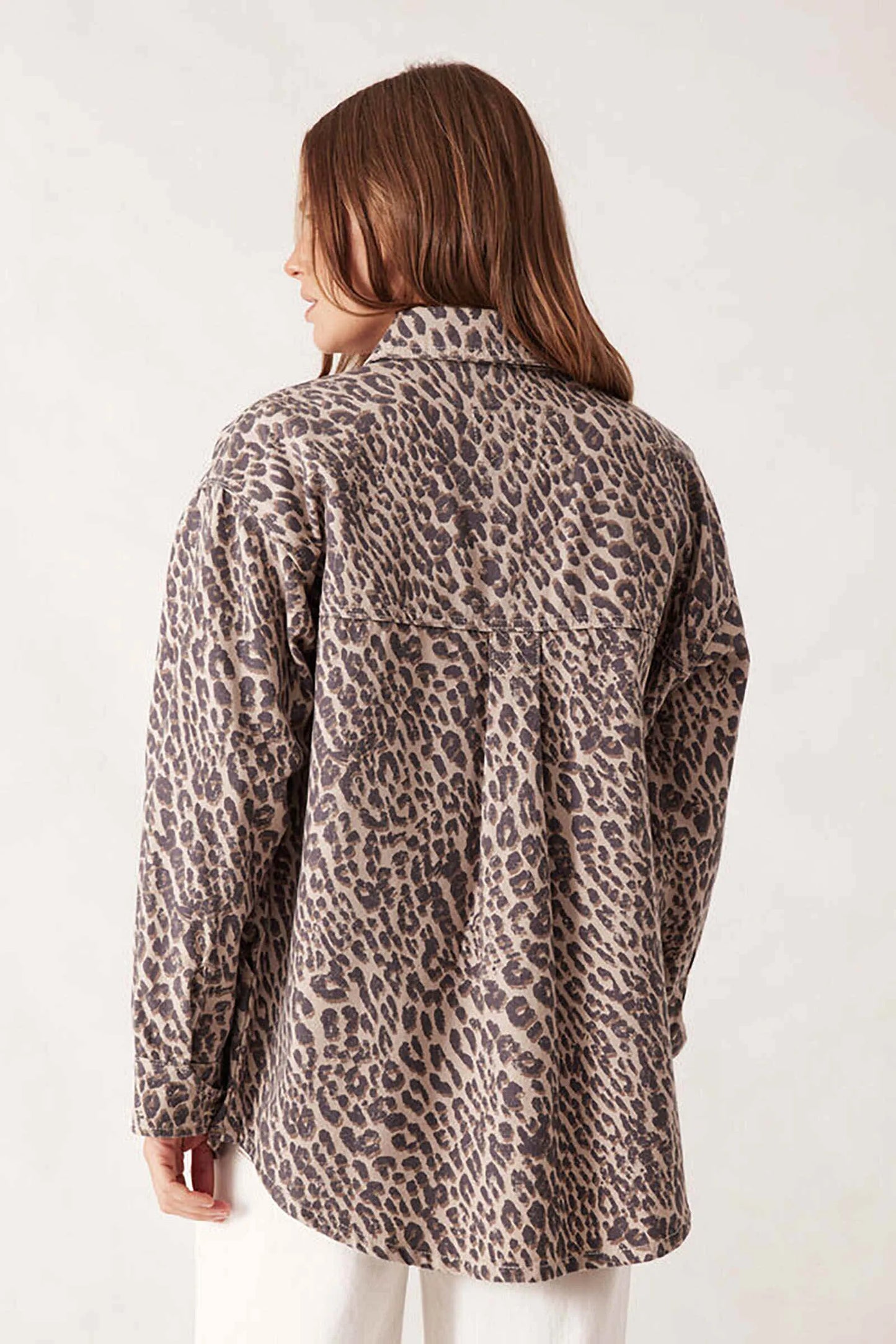 Bobbi Side Pocket Shacket - Leopard