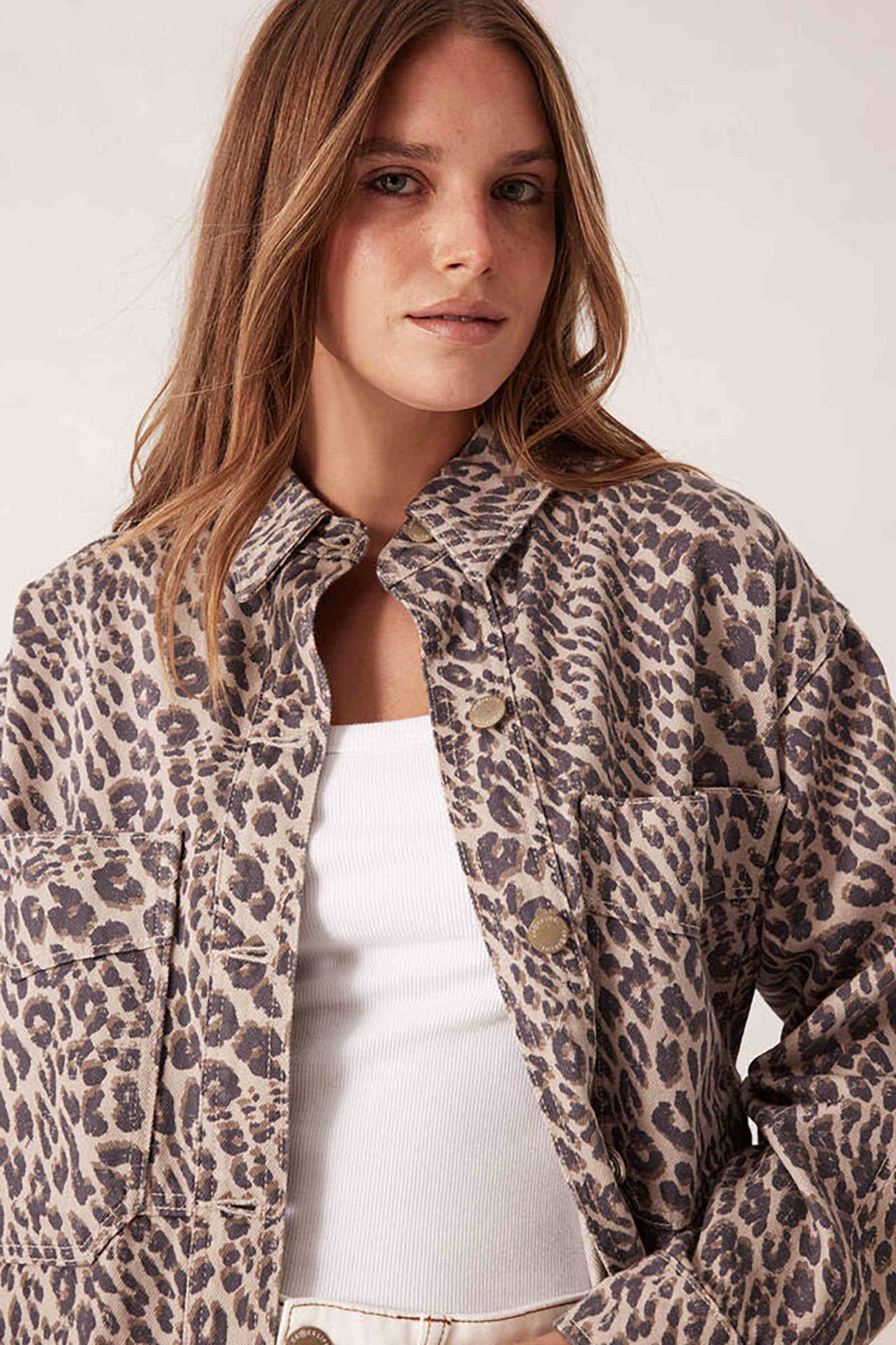 Bobbi Side Pocket Shacket - Leopard