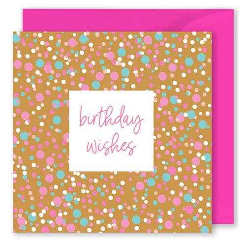"Happy Birthday" Pink Spots Gift Card