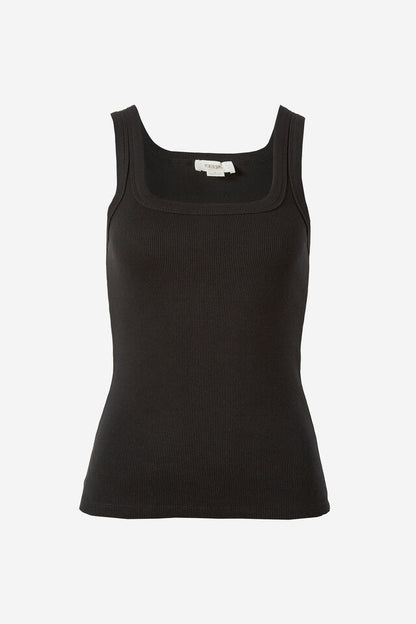 Contour Rib Scoop Tank - Black