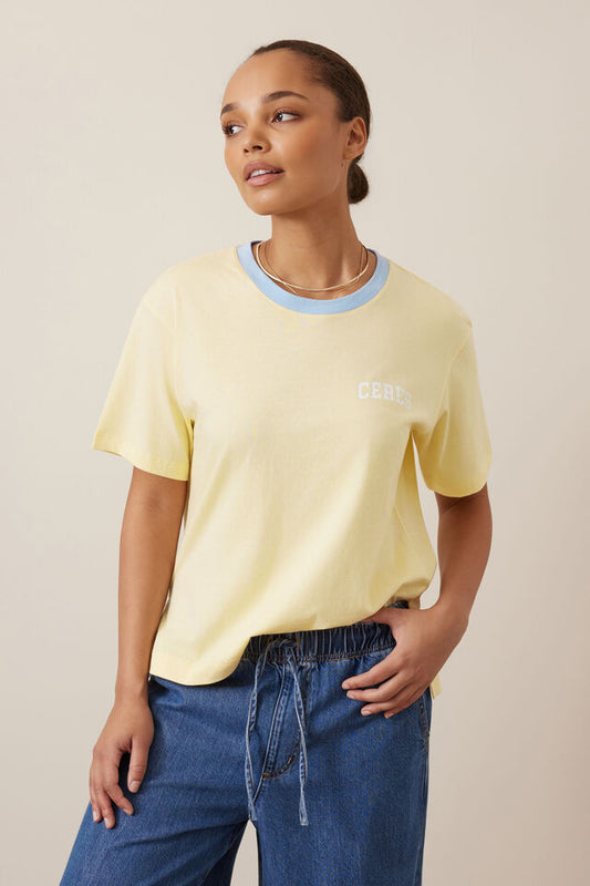 Stevie Slouchy Tee - New Butter