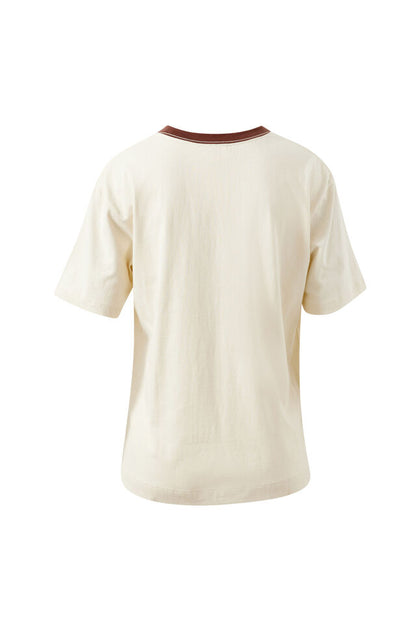 Stevie Slouchy Tee - Buff Sunny Afternoon
