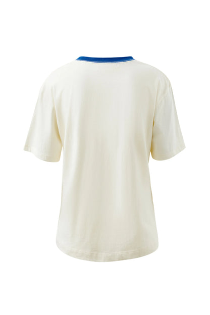 Stevie Slouchy Tee - Blue Summer Icons
