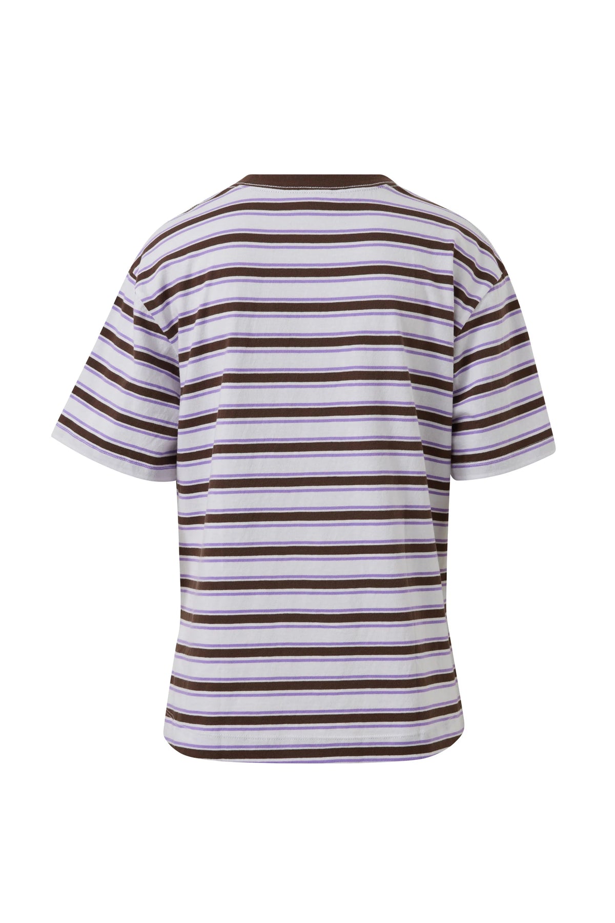 Stevie Slouchy Tee - Brunette Orchid Stripe