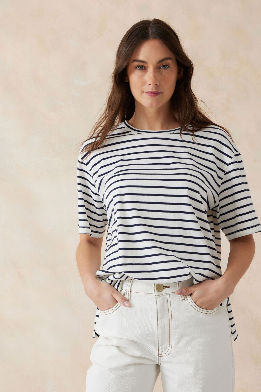 Slouchy Split Hem Tee