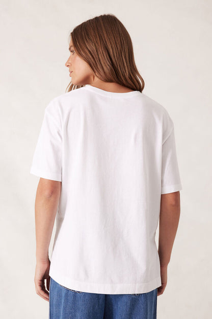 Slouchy Split Hem Tee - Burgundy Country Club