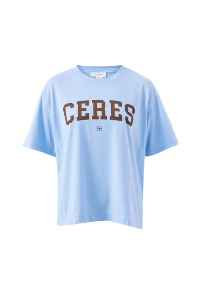 Stevie Slouchy Tee - Chocolate Varsity