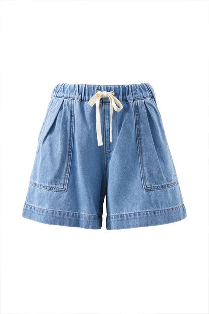 Darcy Relaxed Everyday Short - Mid Wash Blue