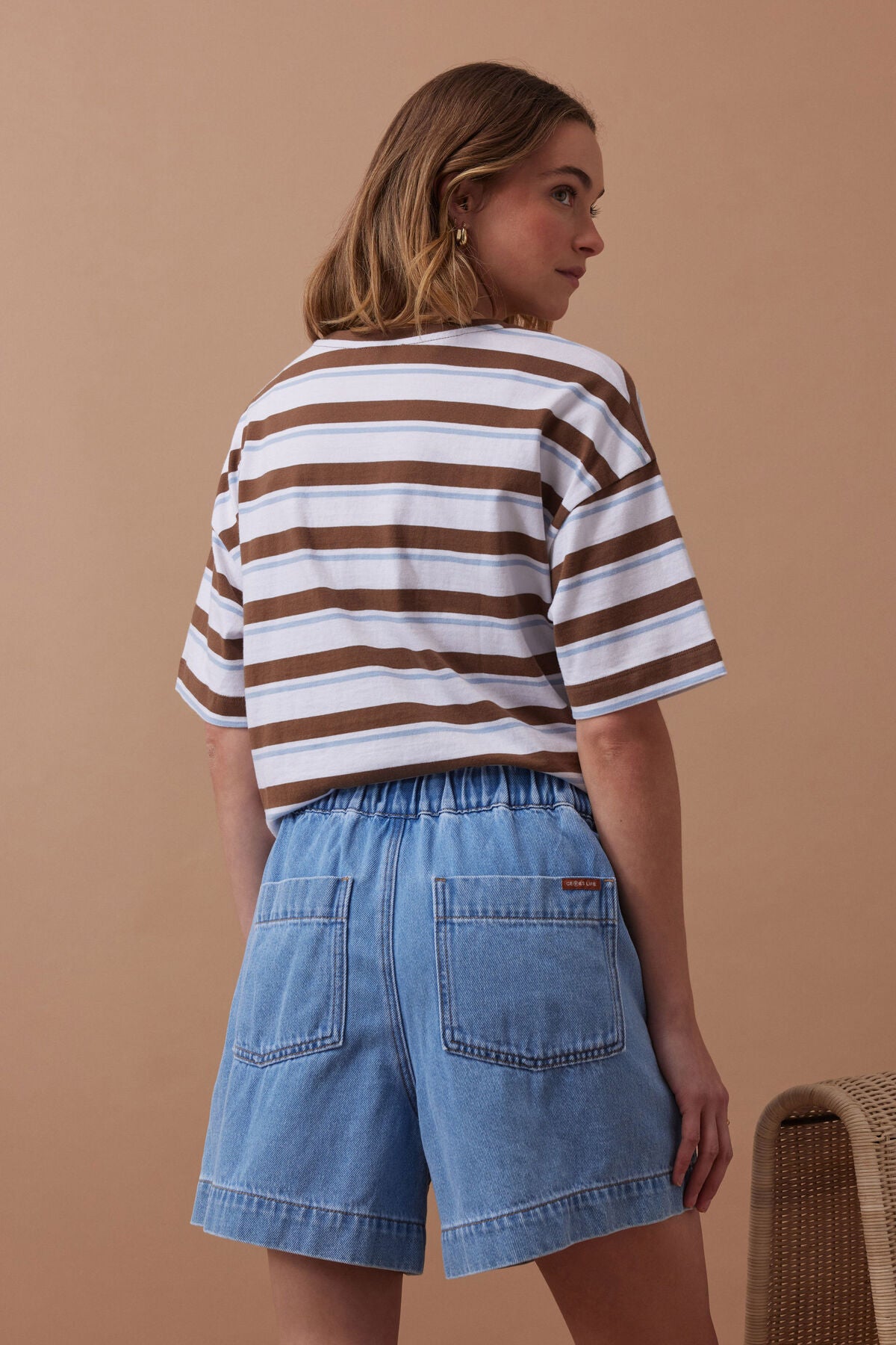 Darcy Relaxed Everyday Short - Mid Wash Blue