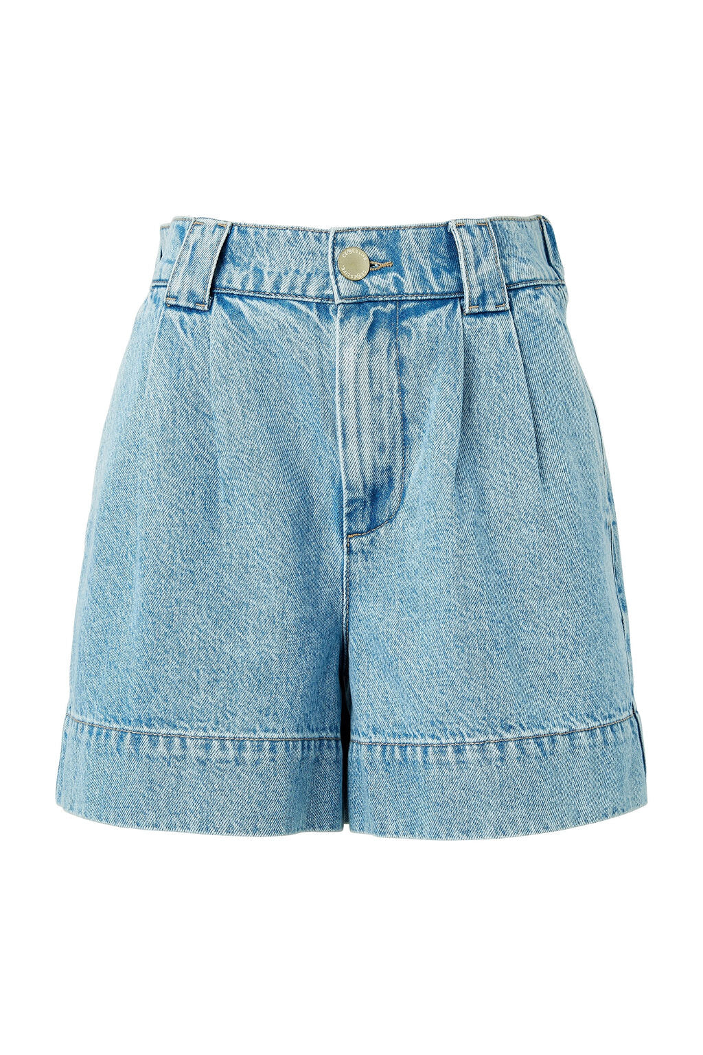 Pleat Front Shorts - Vintage Blue