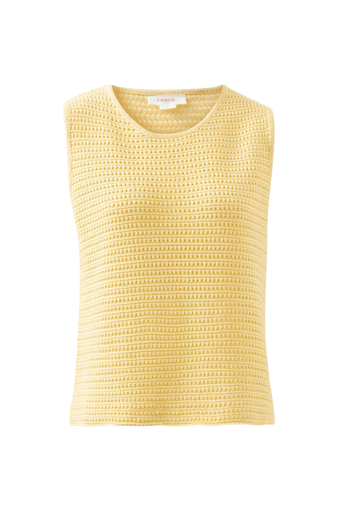 Margot Mesh Knit Tank - Sunny Yellow
