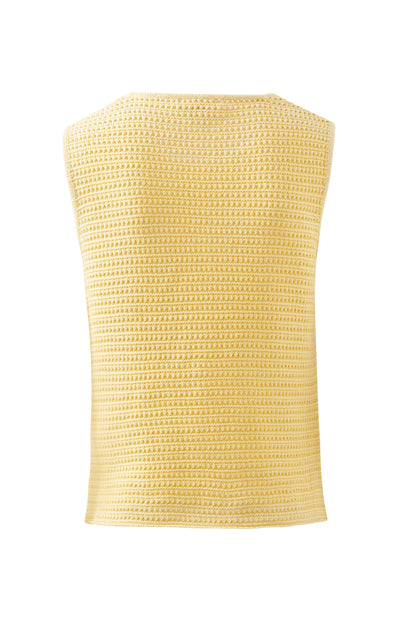 Margot Mesh Knit Tank - Sunny Yellow