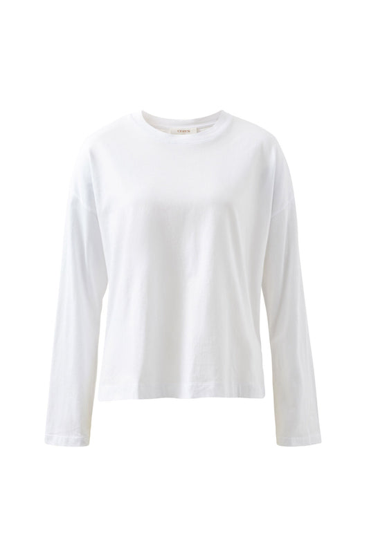 Scout Slouchy Long Sleeve Tee - White