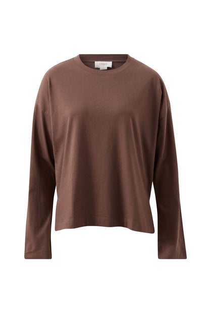Scout Slouchy Long Sleeve Tee - Brunette Brown