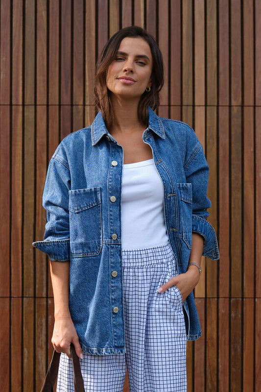 Bobbie Side Pocket Shacket