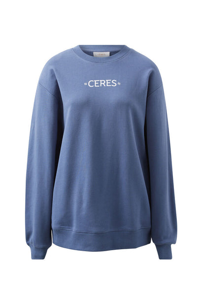 Oversized Slouchy Crew - Moonlight Mini Logo