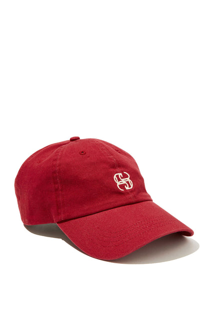 Ceres Monogram Cap - Deep Red