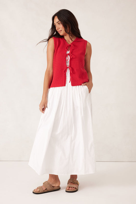 Poplin Maxi Skirt