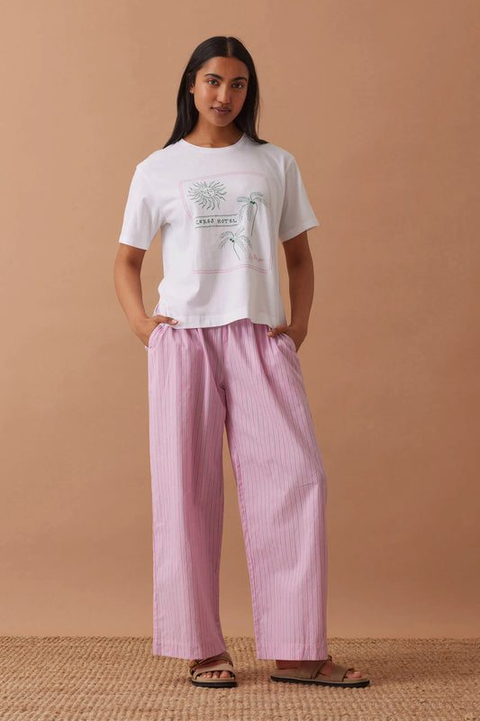 The Lounge Pant - Hibiscus Pink