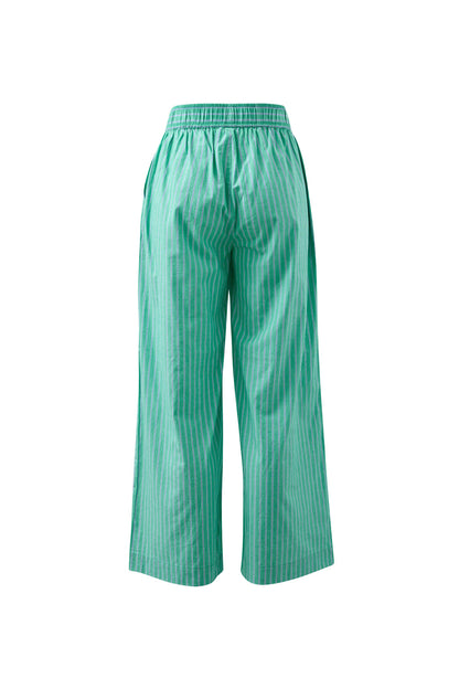 The Lounge Pant - Zesty Green Stripe