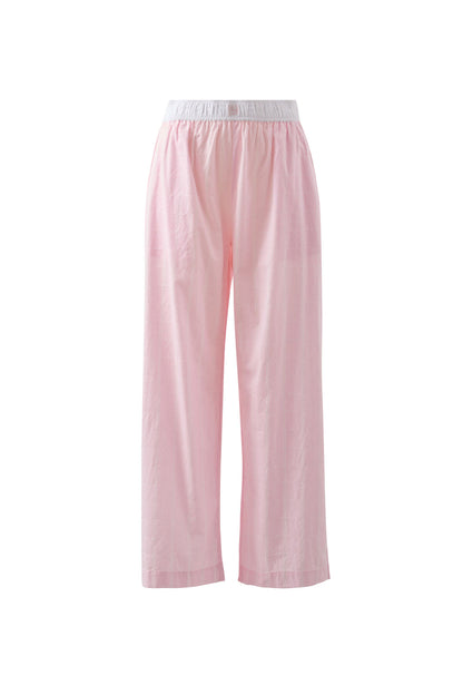 The Lounge Pant - Pink Faint Check