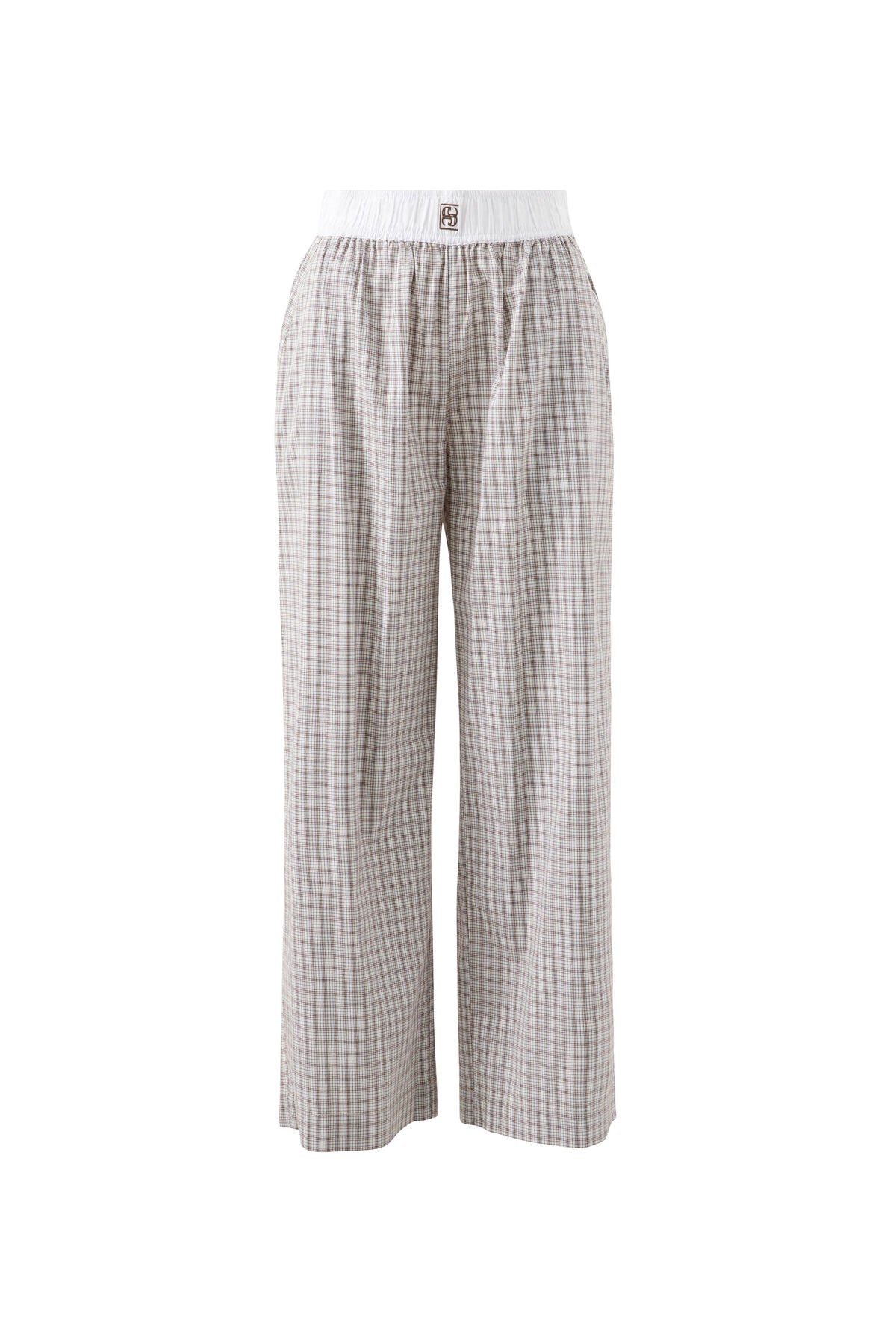 The Lounge Pant - Wine Choc Blue Check