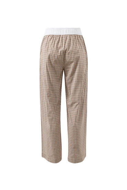 The Lounge Pant - Toffee Check