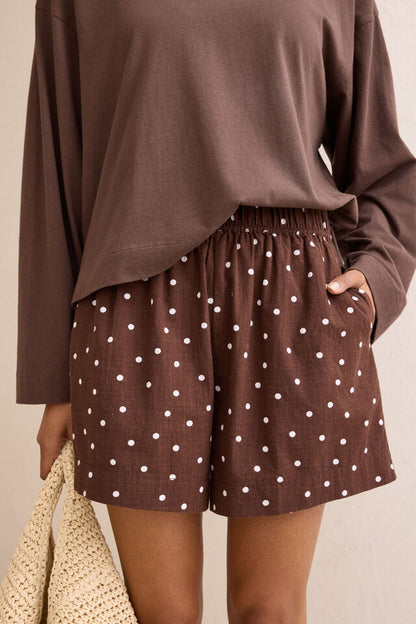 Mila Short - Chocolate Spot