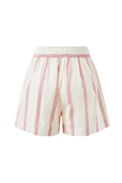 Mila Short - Variegated Red Stripe