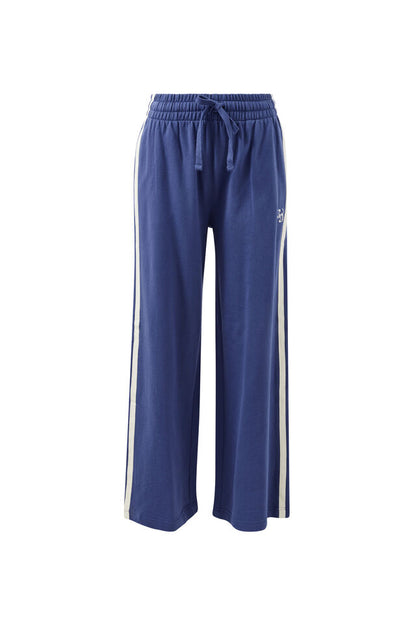 Gigi Wide Leg Terry Trackpant - Washed Navy