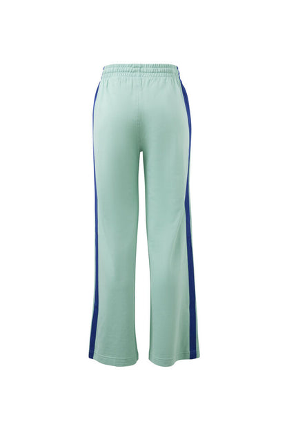 Gigi Wide Leg Terry Trackpant - Seafoam