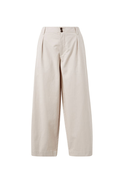 Pleat Twill Pants - Sandstone