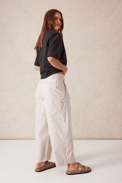 Pleat Twill Pants - Sandstone