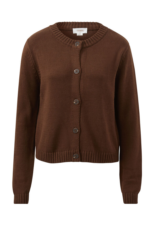 Nelly Long Sleeve Knit - Chocolate